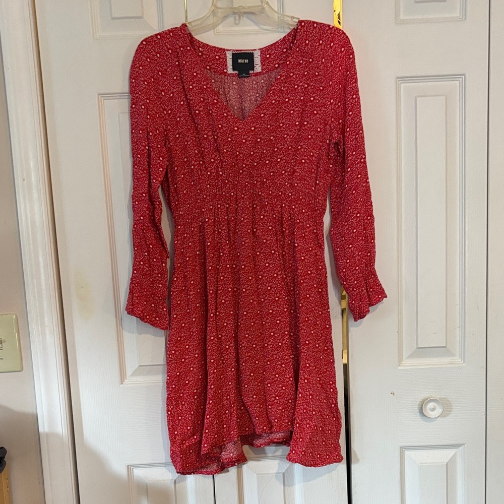 Red Anthropologie dress - MP